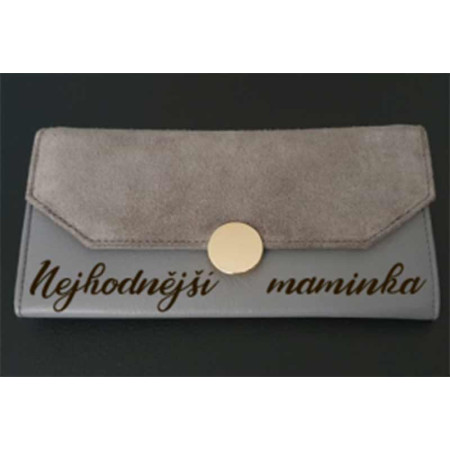 Dámská kožená peněženka s monogramem