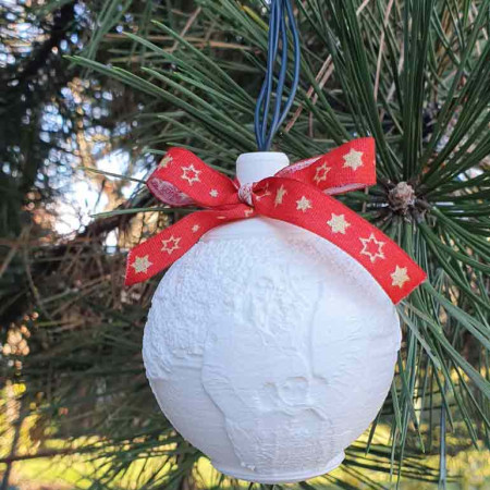 Vánoční baňka na stromeček s jednou fotografií